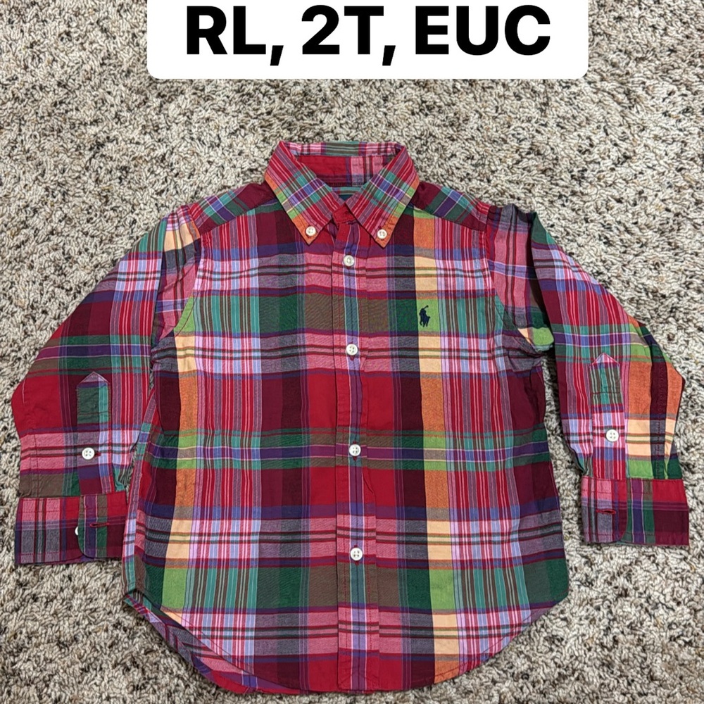 Ralph Lauren Kids Multicolor Plaid Button-Down Shirt